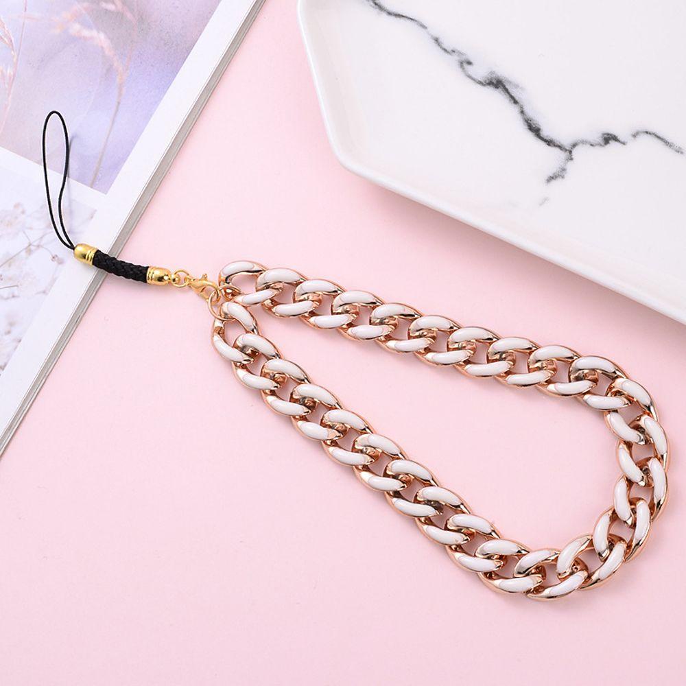 Agustinina Cincin Gesper Ponsel Lanyard Anti-Hilang Untuk Ponsel Case Perhiasan Aksesoris Gantungan Kunci Gelang Pesona Dekorasi Ponsel Lanyard