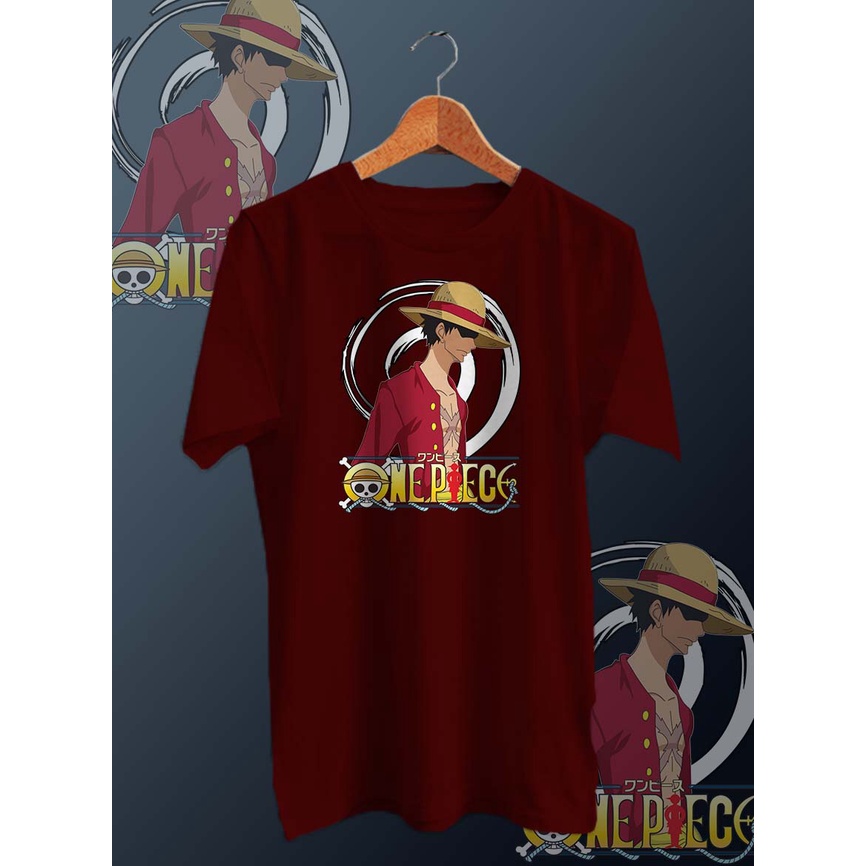 KAOS DISTRO DIGITAL FULLPRINT GAMBAR LUFFY DIAM