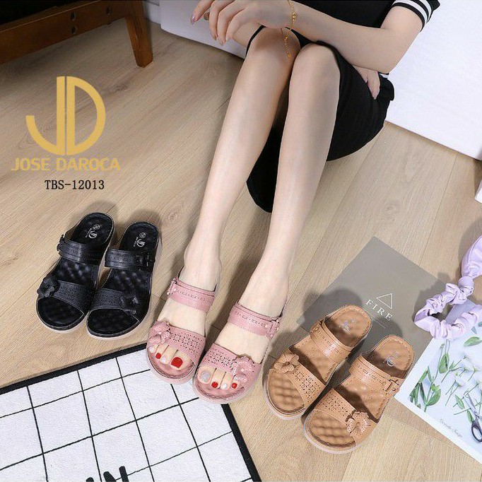 JOSE DAROCA Sandal Tali Double Straps Flip-Flop #TBS-12013# ORIGINAL (RESTOCK)