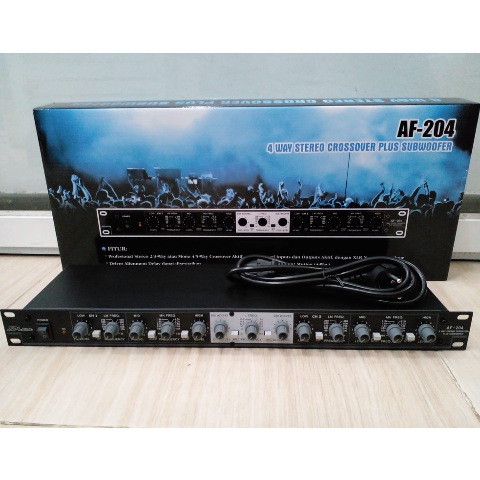 CROSSOVER SPL AUDIO AF 204 Crossover 4 way spl af-204