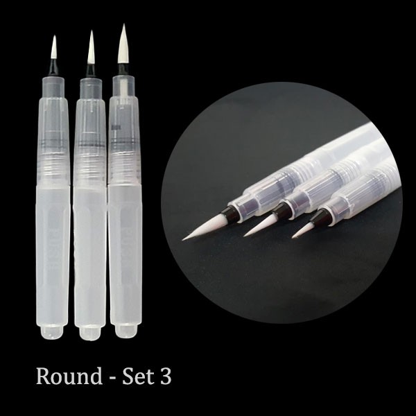 

BEST SELLER LA05 V-TEC Water Brush Round Tip - Set 3 TERLARIS