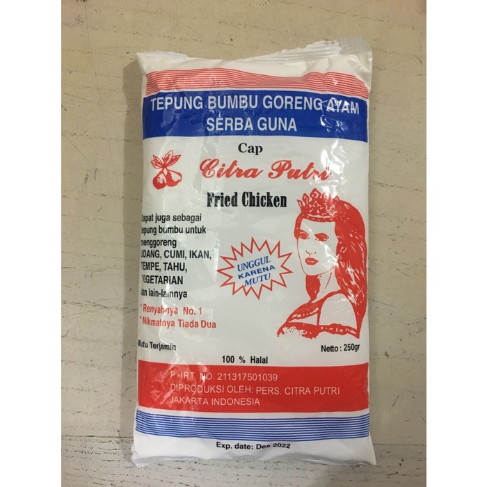 

Ds501D0 Tepung Citra Putri Bumbu Goreng Serbaguna Gr0B1