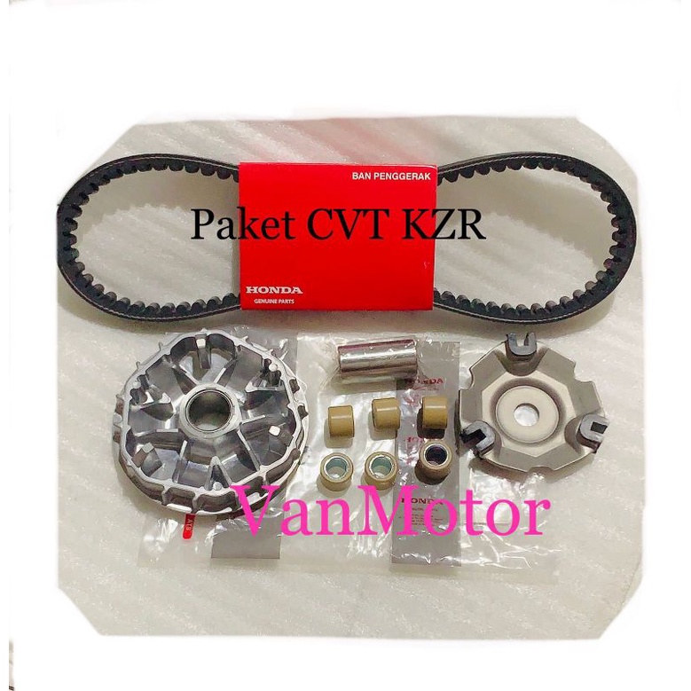 PAKET CVT VANBELT VAN BELT SET RUMAH ROLLER ROLER SET ASSY VARIO 125 LED VARIO 125  HONDA KZR 1set sesuai foto