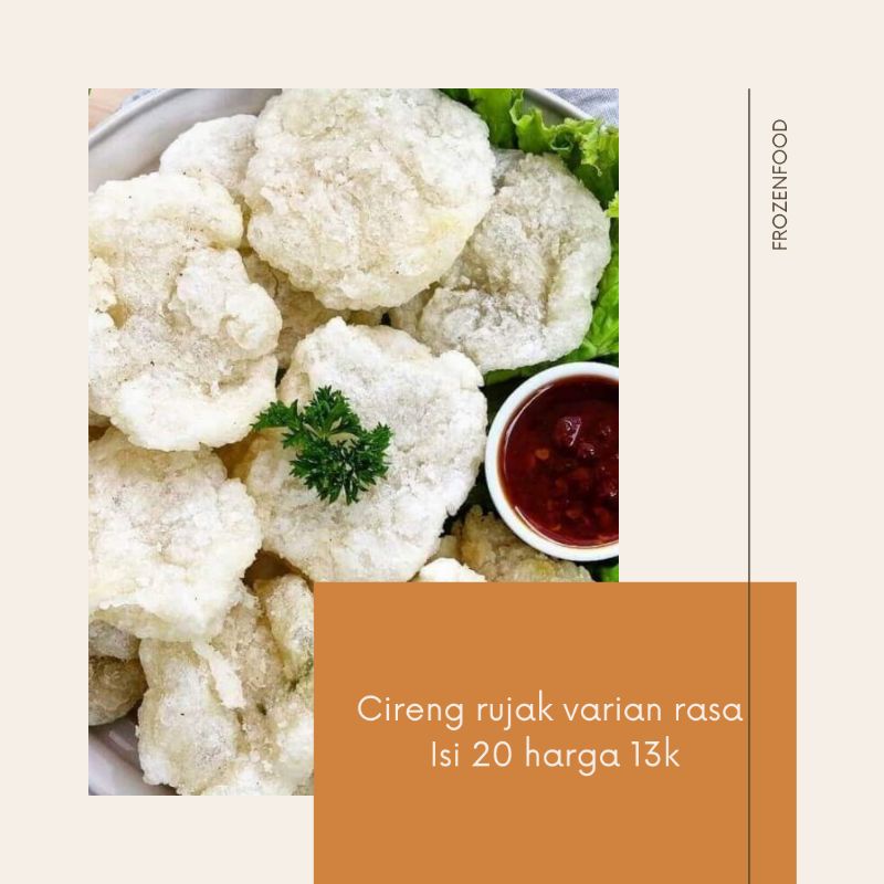 

Cireng bumbu rujak