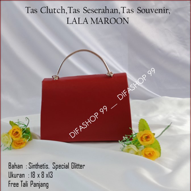 Tas Gliter,Tas Cantik,Tas Elegant,LALA MAROON,DIFASHOP 99
