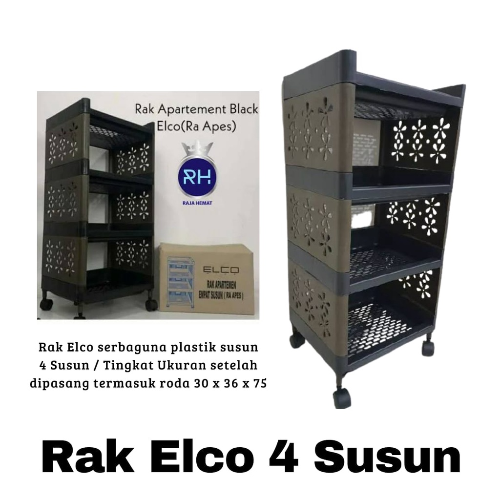 RAK SERBAGUNA ELCO SUSUN 4 / RAK APARTEMEN PLASTIK