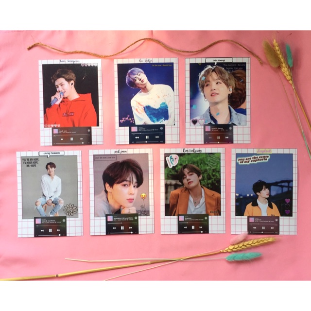 [Ready] Polaroid besar BTS + lagu-lagu edisi album Love Yourself