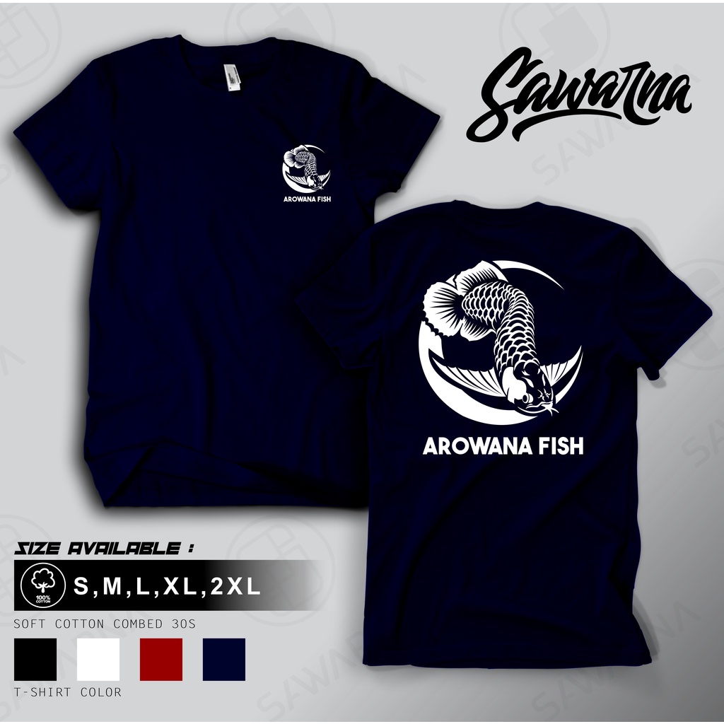 T SHIRT Arowana fish T Shirt pria | Kaos Pria | Kaos Distro | Kaos keren | Oblong