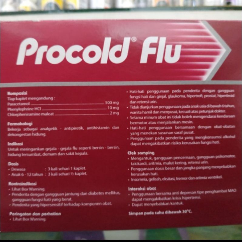 PROCOLD FLU @1 strip isi 6 kaplet