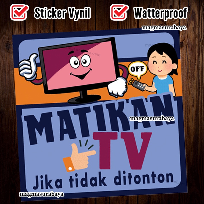 

Stiker Matikan TV jika tidak ditonton - label - stiker - sticker-magma surabaya