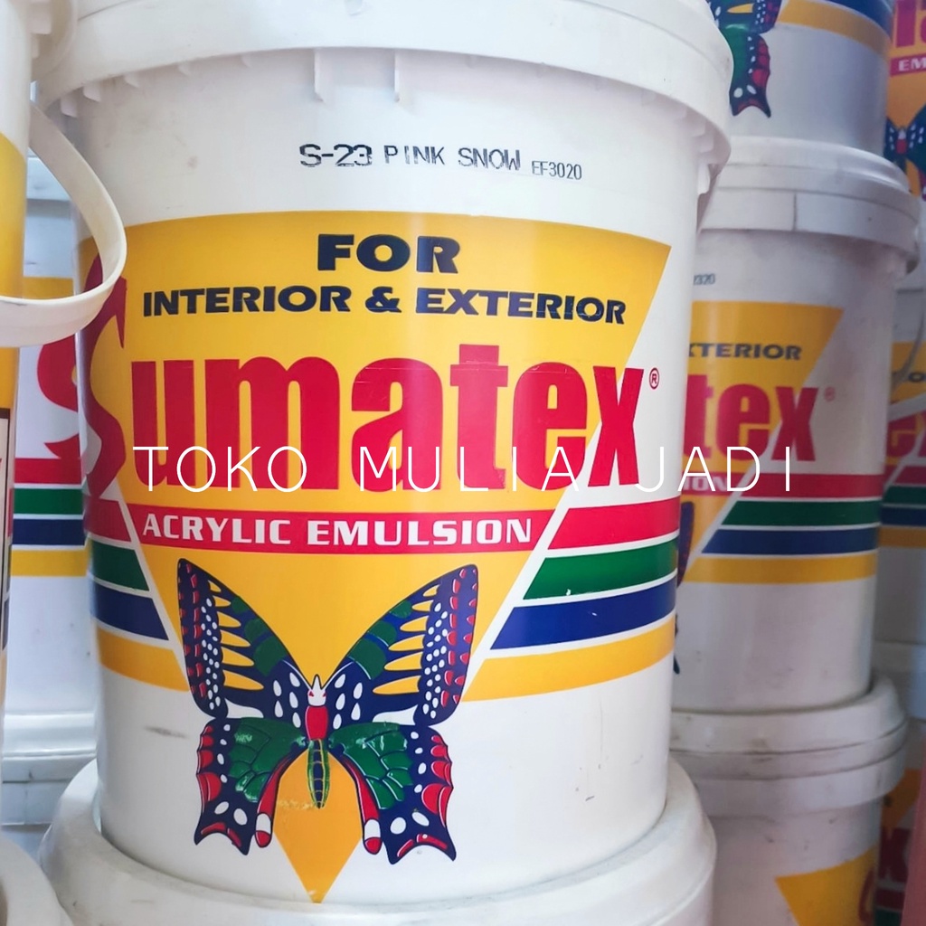 Cat tembok Sumatex 25 kg warna / cat air dinding dalam luar interior exterior eksterior berkualitas