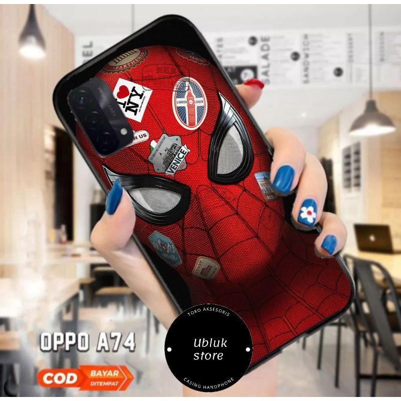 ubluk store hardcase custom Oppo A54/ A74 motif Spidermann keren terbaru