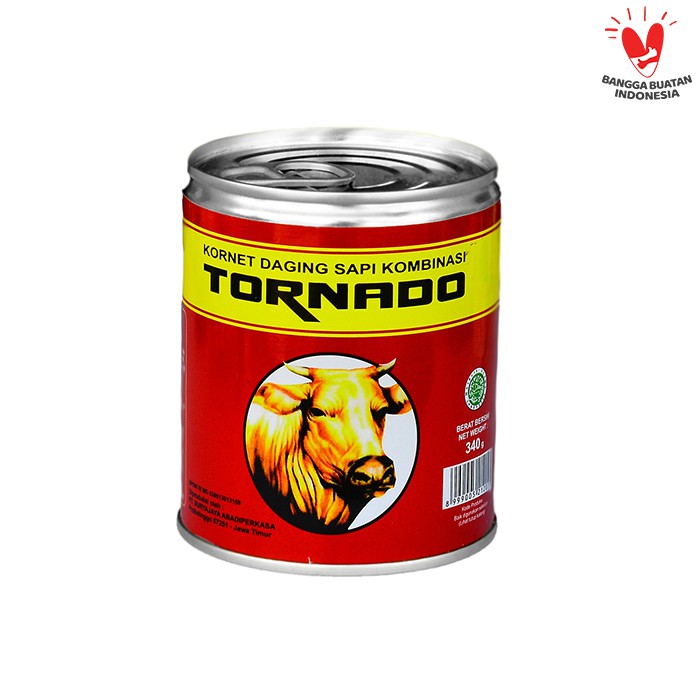 TORNADO Kornet Daging Sapi / Corned Beef Silinder 340g