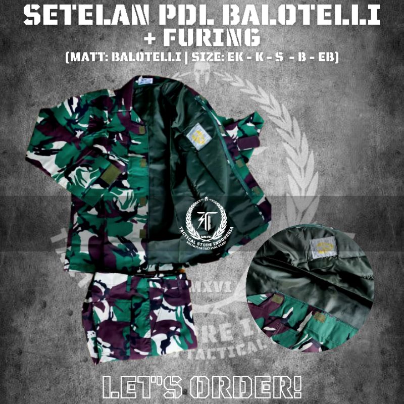 PROMO MURAH - SETELAN PDL BALOTELLI + FURING