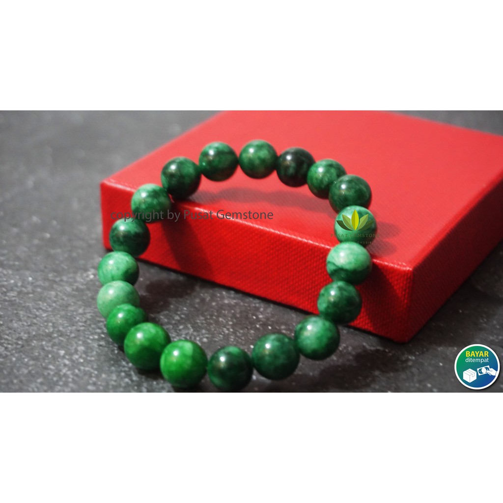 Gelang Batu Giok Jadeite Jade