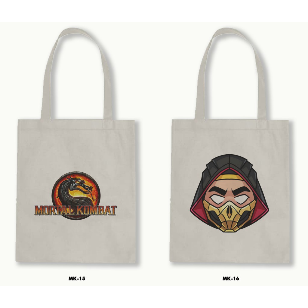 TOTE BAG BLACU - MORTAL KOMBAT .01