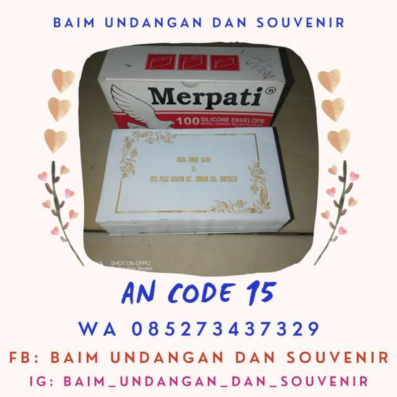 

AMPLOP PRINT NAMA DAN BINGKAI