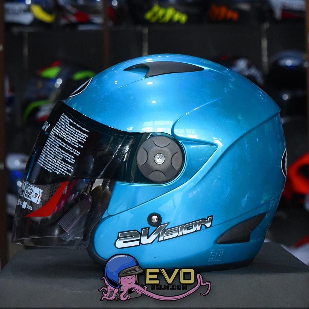 HELM KYT 2 VISION SOLID - ICE BLUE