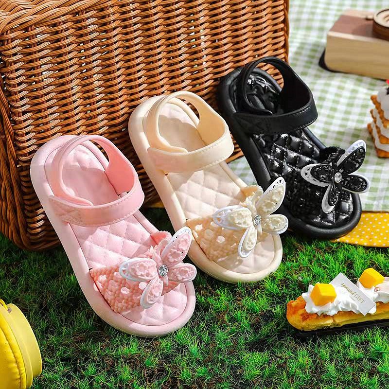 BOBOHO - SANDAL BUTTERFLIES ANAK PEREMPUAN IMPOR / SEPATU SANDAL BAHAN KARET IMPORT 1-5 TAHUN