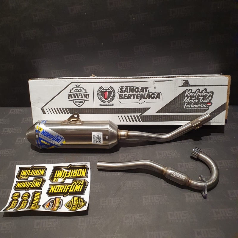 Knalpot Norifumi Gridz Stainless Honda CRF 150 L Ori