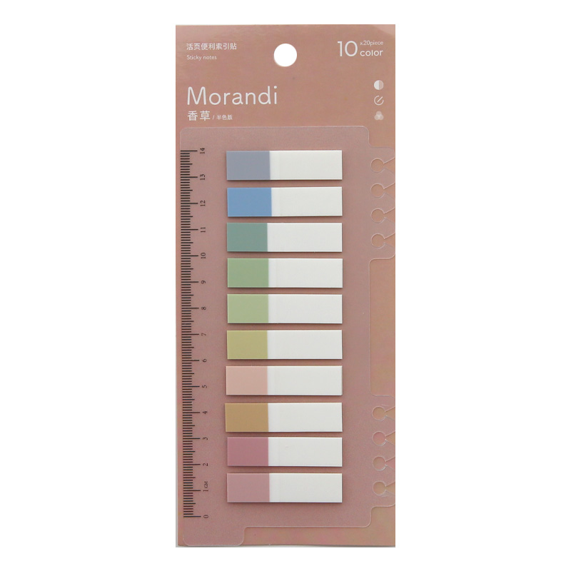 200 Lembar Sticky Note Warna Neon Untuk Pembatas Buku-7
