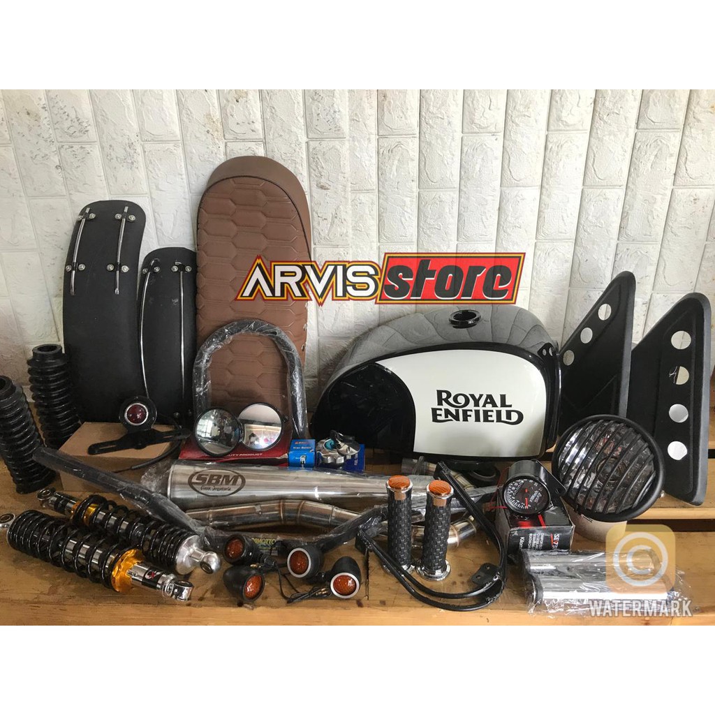 PAKET JAPSTYLE CUSTOM MEGAPRO MONOSHOCK , TIGER , THUNDER 125 ,  SCORPIO