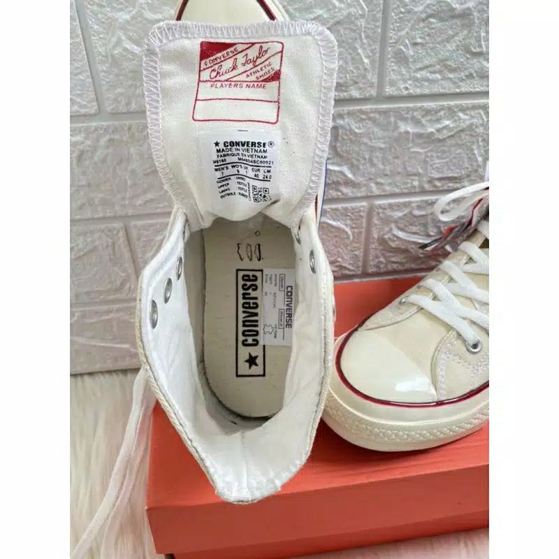 Sepatu Converse All Star 70S EGRET HIGH BNIB TOP PREMIUM QUALITY