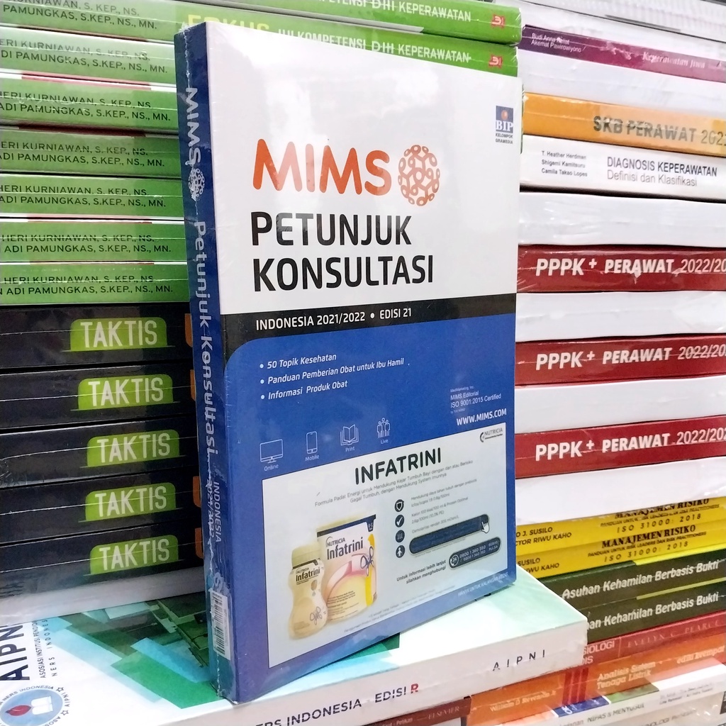MIMS PETUNJUK KONSULTASI INDONESIA 2021/2022 BUKU FARMASI DASAR FARMAKOPE INDONESIA EDISI 3 FORMULAR