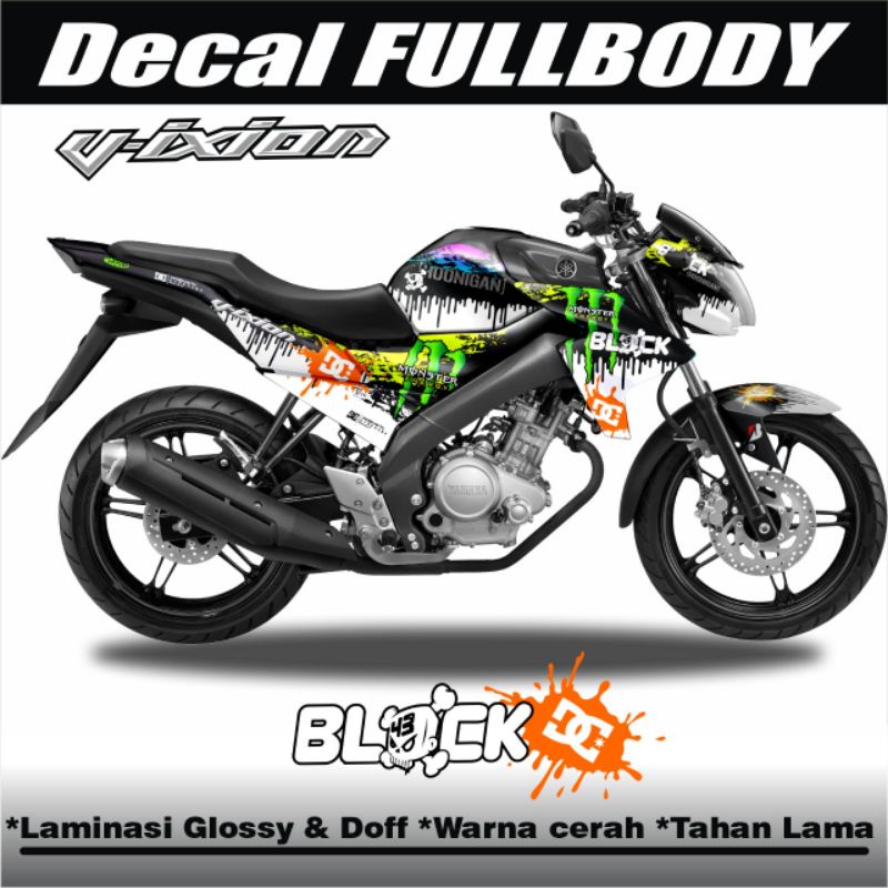 Sticker Decal Full Body Vixion Lighting Vixion New Motif Ken Block