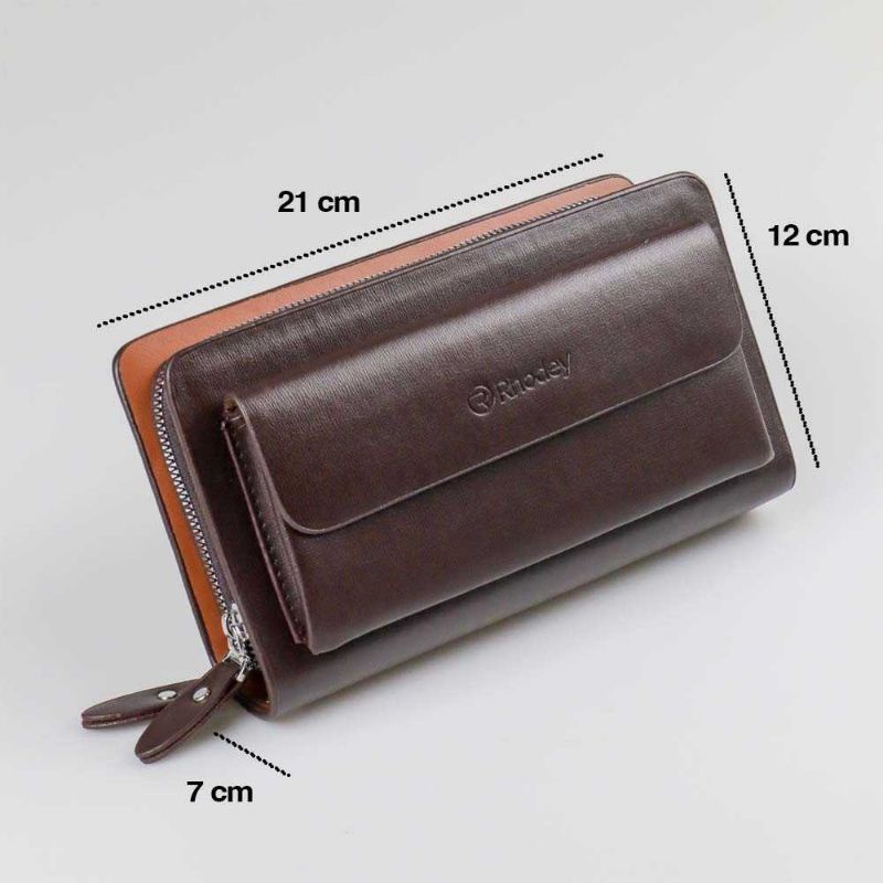 Rhodey Dompet Clutch Wanita Bahan Kulit