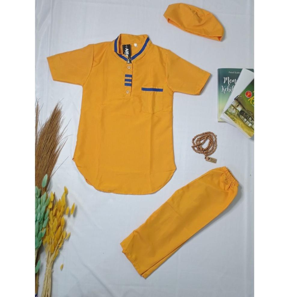 [KODE JZ6D9] Busana Muslim Anak Laki Laki Baju Koko Kurta Anak Laki Laki COD Setelan Umur 1 2 3 4 5 