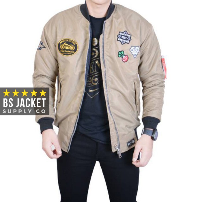 JAKET BOMBER PRIA CREAM O R1L0 JAKETPRIA DISTRO JAKETBOMBER JAKETPRIA JAKETWANITA A6Q4Q Jaket P