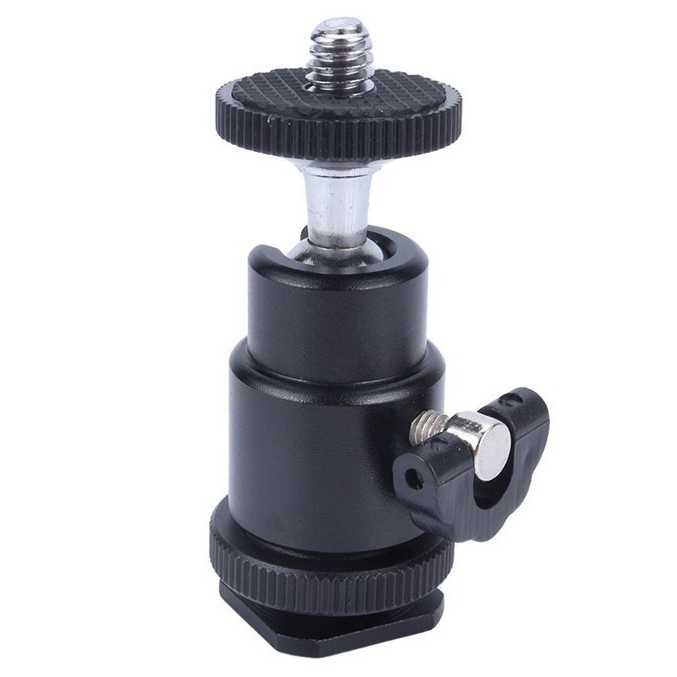 BallHead Tripod Kamera Camera Hot Shoe 1per4 Inch Metal Mini Adjustable SWIVEL