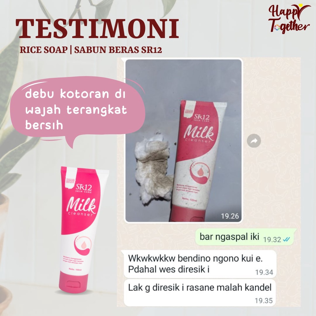 Milk Cleanser Pembersih Wajah Alami BPOM SR12 Megenerasi Sel Kulit Mati  Membantu Membersihkan Sisa Makeup Wajah Pembersih Wajah Sebelum Tidur Melembabkan Kulit Wajah Pembersih Wajah Berminyak