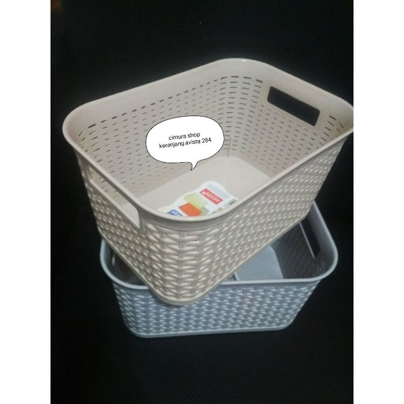 keranjang/keranjang avista 284/keranjang serbaguna/keranjang modern/keranjang motif anyaman