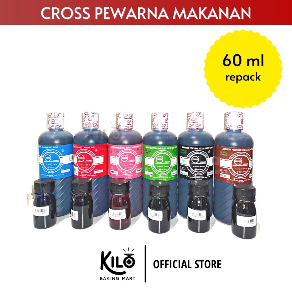 

Cross Pewarna Makanan Repack 60 ml