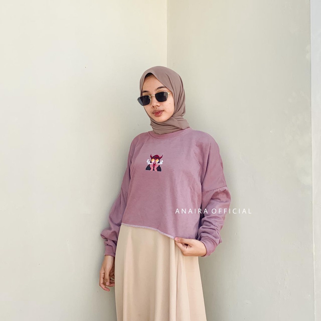 SWEATER LAMINA CROP WANITA ANAIRAOFFICIAL