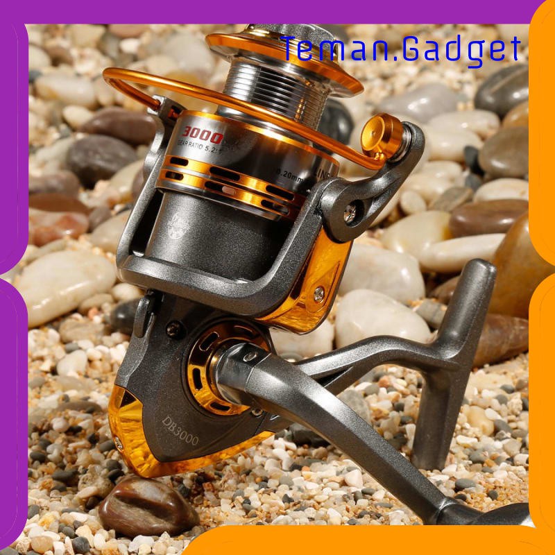 TG-IF145 Debao Gulungan Pancing DB3000A Metal Fishing Reel 10 Ball Bearing