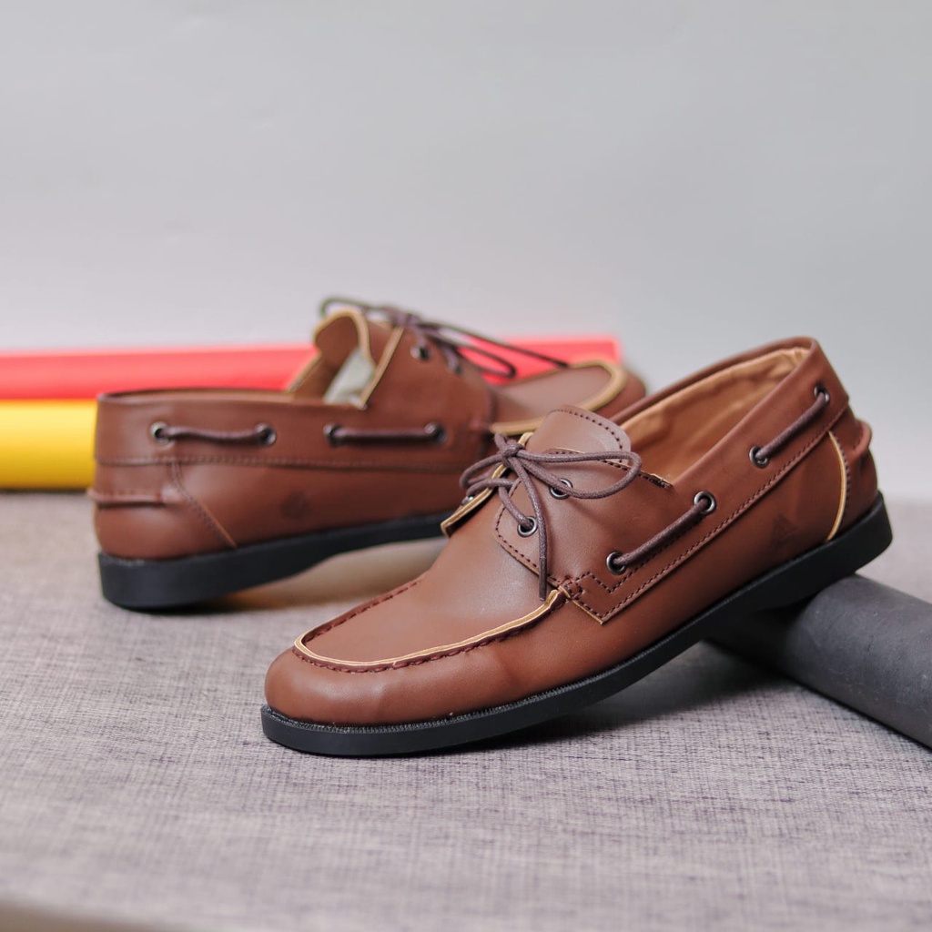 MOLK Sepatu Formal Casual Pantofel Hitam Tali Kerja Kantor Kuliah Kulit Pu