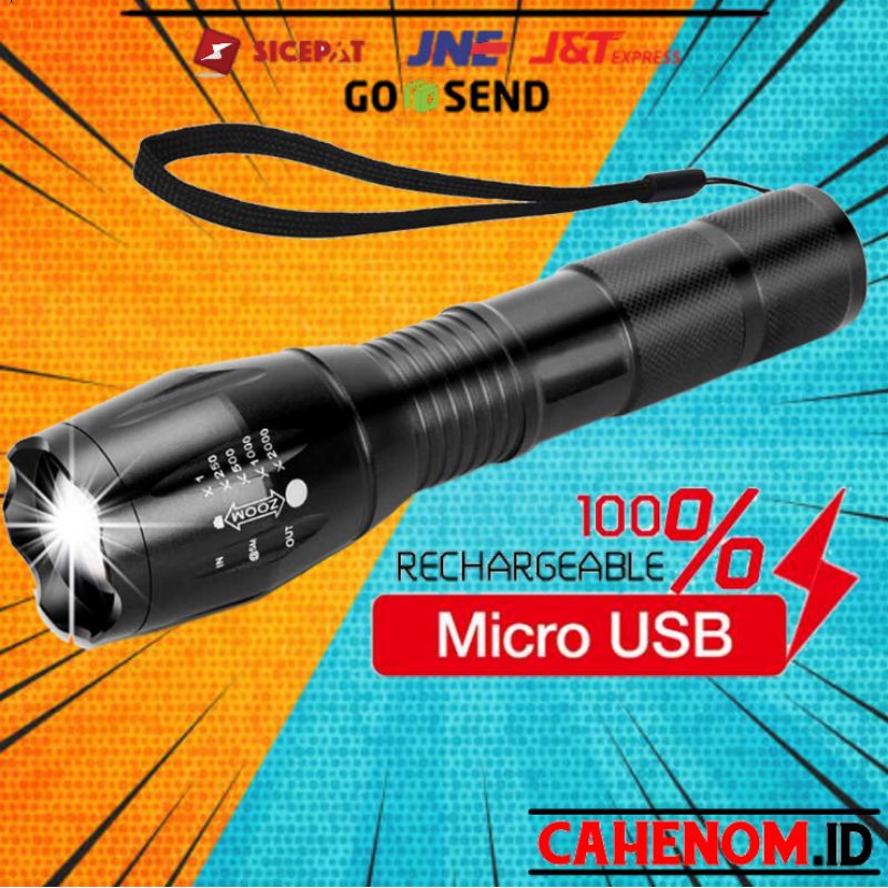 Senter LED Super Terang Waterproof