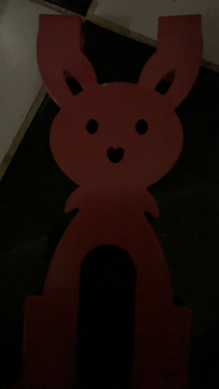 Gantungan Tanpa Paku Gantungan Barang Di Pintu / Sekat Tanpa Paku Motif Rabbit 814