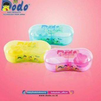 DODO TEMPAT BEDAK POWDER CASE 2 IN 1 PEANUT Dengan Puff Bedak