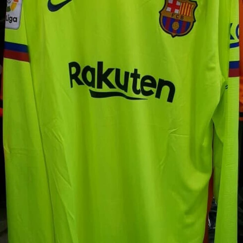 Dijual KAOS BOLA JERSEY BIG SIZE JUMBO 3XL BARCELONA AWAY LONG SLEEVE 2018 Murah