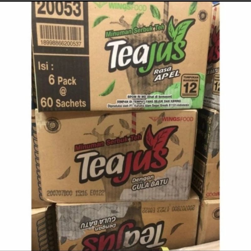 

Tea Jus 1 Karton isi 6 pak