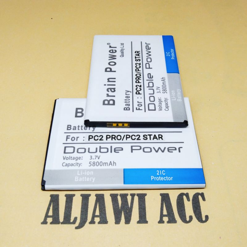 Baterai Bt Batre Battery Prince PC2 Star Doubel Power Battery