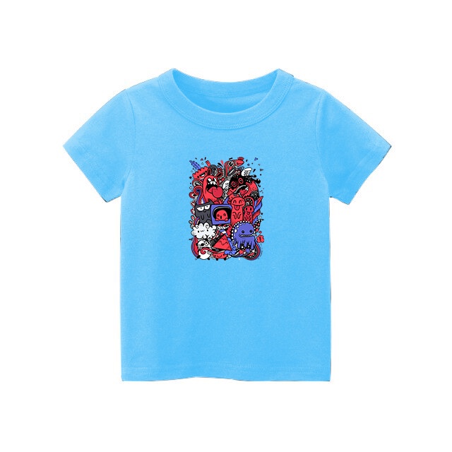 Kaos Anak Cute Monster Lucu Katun untuk usia 1-8
