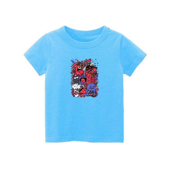 Kaos Anak Cute Monster Lucu Katun untuk usia 1-8