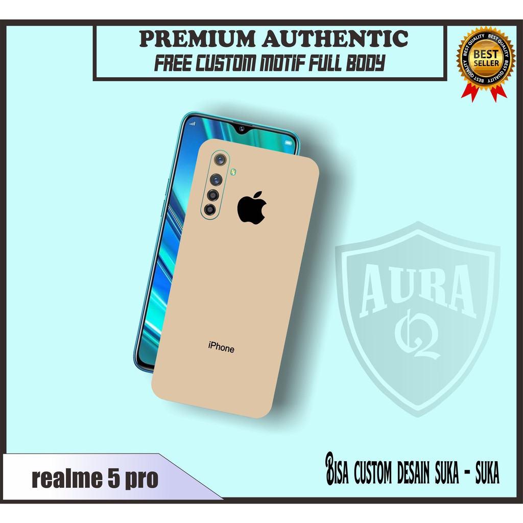 SKIN HP REALME 5 PRO MOTIF IPHONE