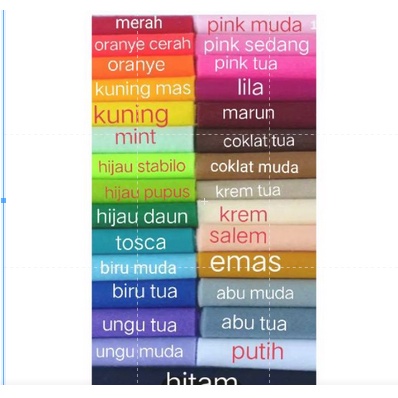 Grosir Flanel per 3mtr 1 warna