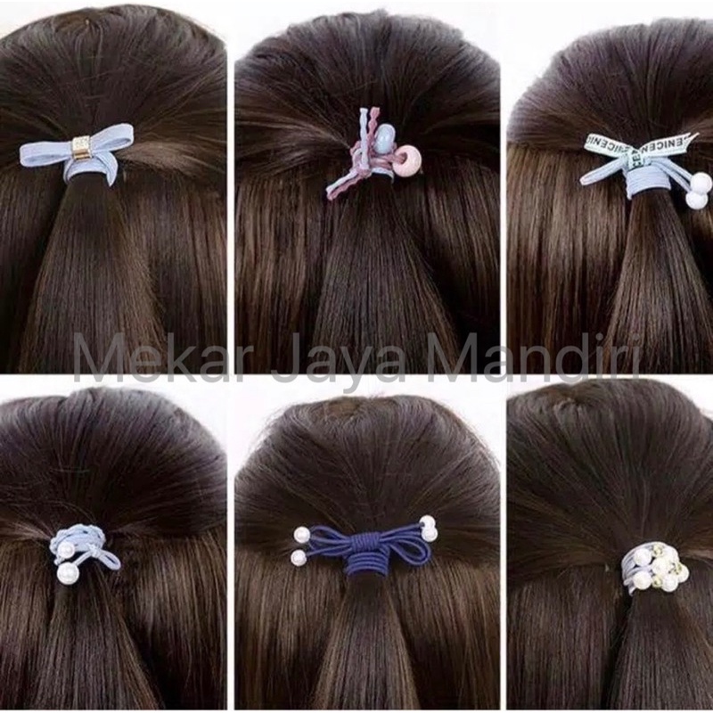 Ikat Rambut 12 in 1 Fashion Wanita / Accesories Rambut Import / Ikat Rambut